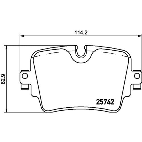 Brembo Rear Low Metallic Brake Pads Fits 2016-2019 Jaguar XJ 4 Pc Brakes P36033