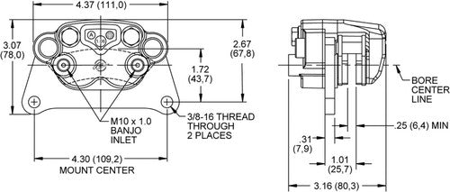 Wilwood Brakes 120-11644 SC10 BRAKE CALIPER