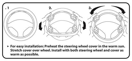 Plasticolor 006624R01 Elite Series STEERING WHEEL COVER