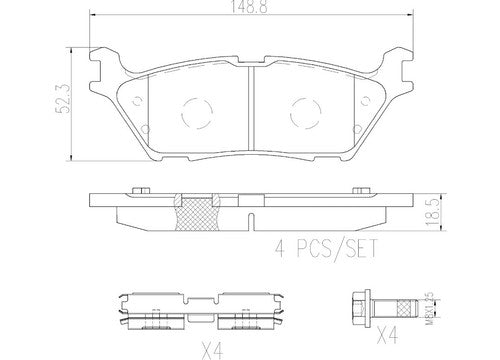 Brembo P24200 PRIME LINE BRAKE PADS