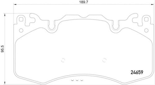 Hella Front Low Metallic Brake Pads Fits 2010-2025 Land Rover Range Rover Sport