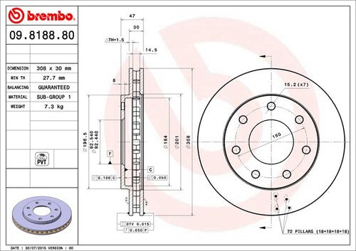 Brembo 09818881C02 BRAKE ROTORS