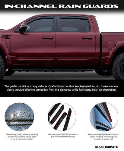 Black Horse Offroad 1494716IN RAINGUARDS