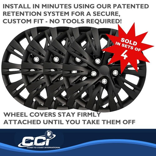 Coast To Coast IWC103716BLK WHEEL COVER