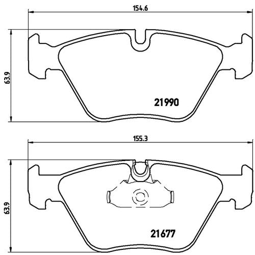 Brembo Front Low-Metallic Brake Pads Fits 2001-2003 BMW 525i Brake Pads P06065