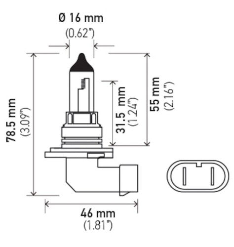 Hella H71070367 Optilux BULBS