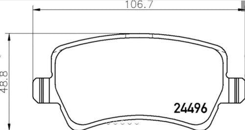 Hella Rear Low Metallic Brake Pads Fits 2010-2017 Volvo XC60 Brakes 2 Piece