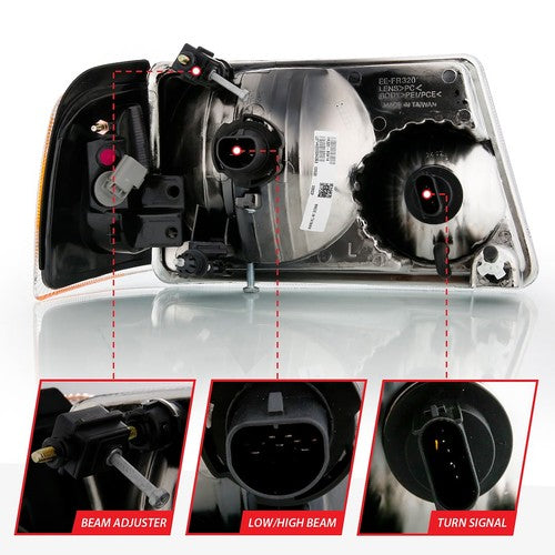 ANZO USA 111484 HEADLIGHT ASSEMBLY