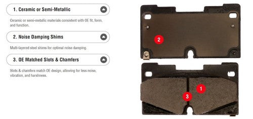 Raybestos Brakes MGD1066MH R-Line BRAKE PADS OEM