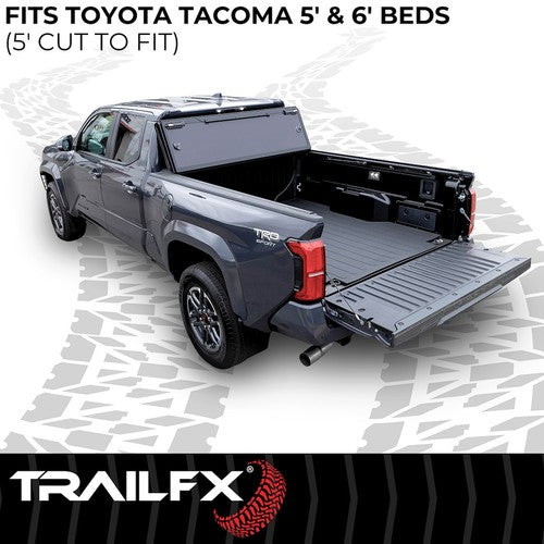 TrailFX 703N Bed Mat Black Rubber Textured Pebble Surface Design 72in L x 52in
