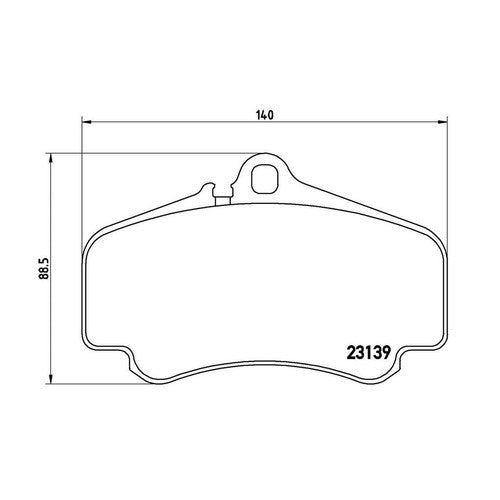 Brembo Front Low Metallic Brake Pads Fits 2001-2012 Porsche 911 4 Piece P65011