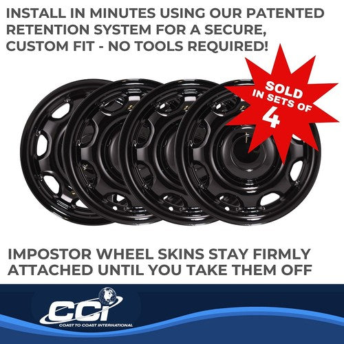 Coast To Coast IWCIMP80BLK IMPOSTOR WHEEL COVER