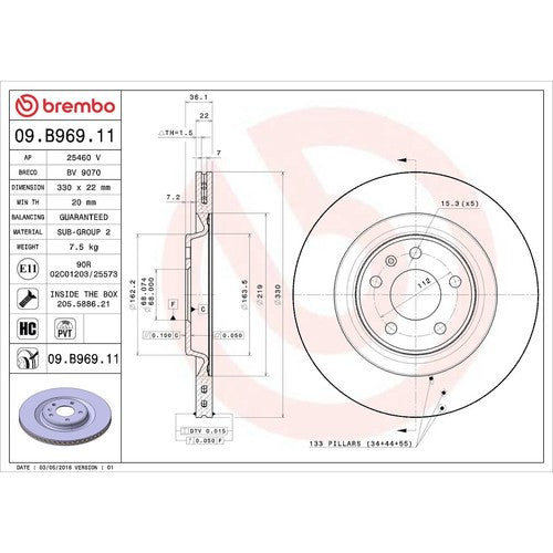 Brembo KT00978 DISC BRAKE KIT