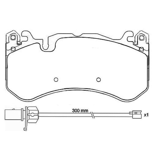 Brembo Front Low Metallic Brake Pads Fits 2014-2018 Audi RS7 Brakes 4 Pc P50127