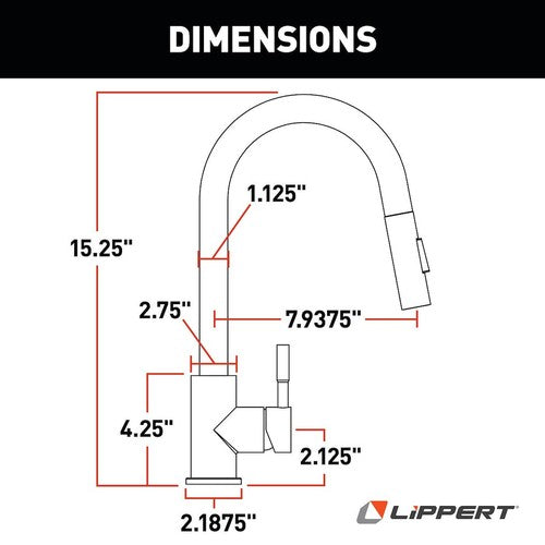 Lippert Components 2024000071 Flow Max FAUCETS & COMPONENTS RV