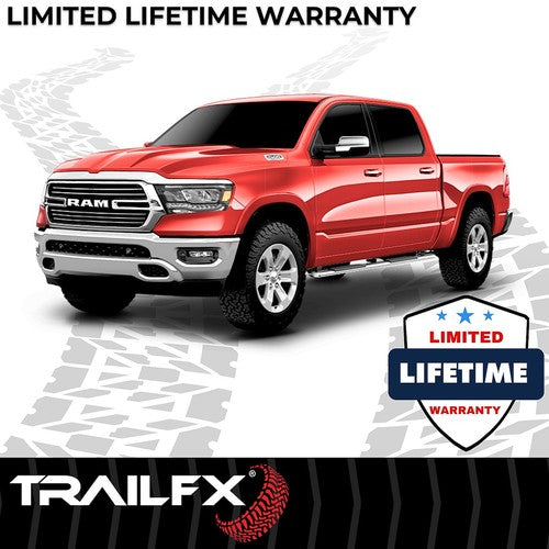 TrailFX A4014S TFX 4" Trapezoid Side Steps NERF BAR OVAL 4"