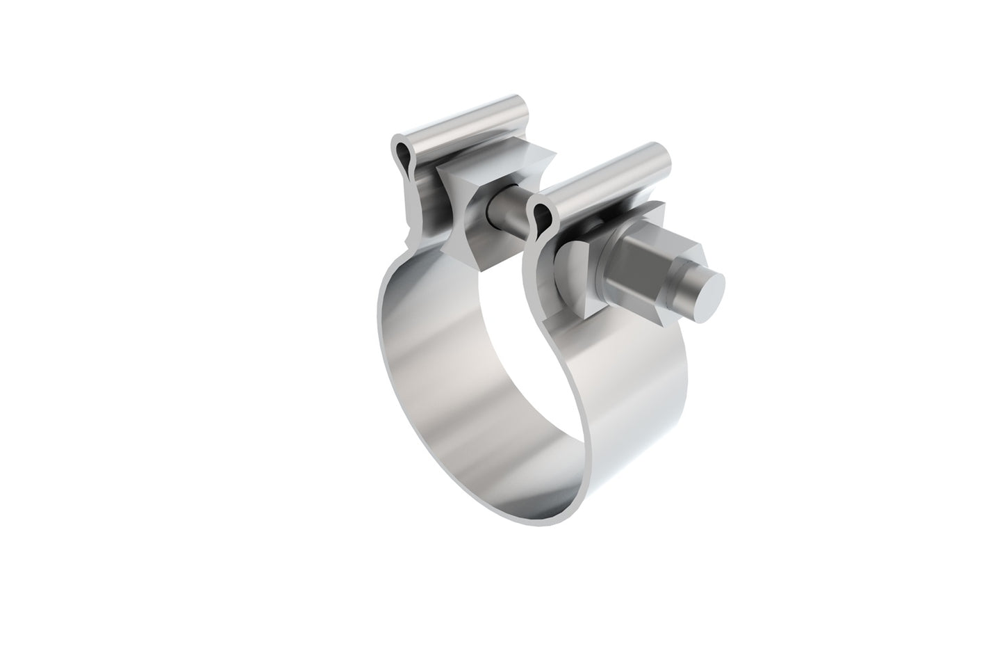 Borla 18325 - 2.5" T-304 Stainless Steel AccuSeal Single Bolt Band Clamp