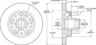 Wilwood Brakes 160-9239LS HP Modified BRAKE ROTORS