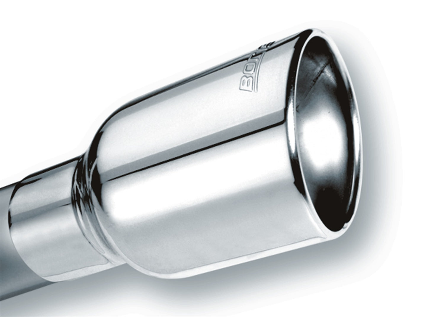 Borla 20156 - Universal Exhaust Tip T-304 Stainless Steel 2.5" Inlet - 4" Single