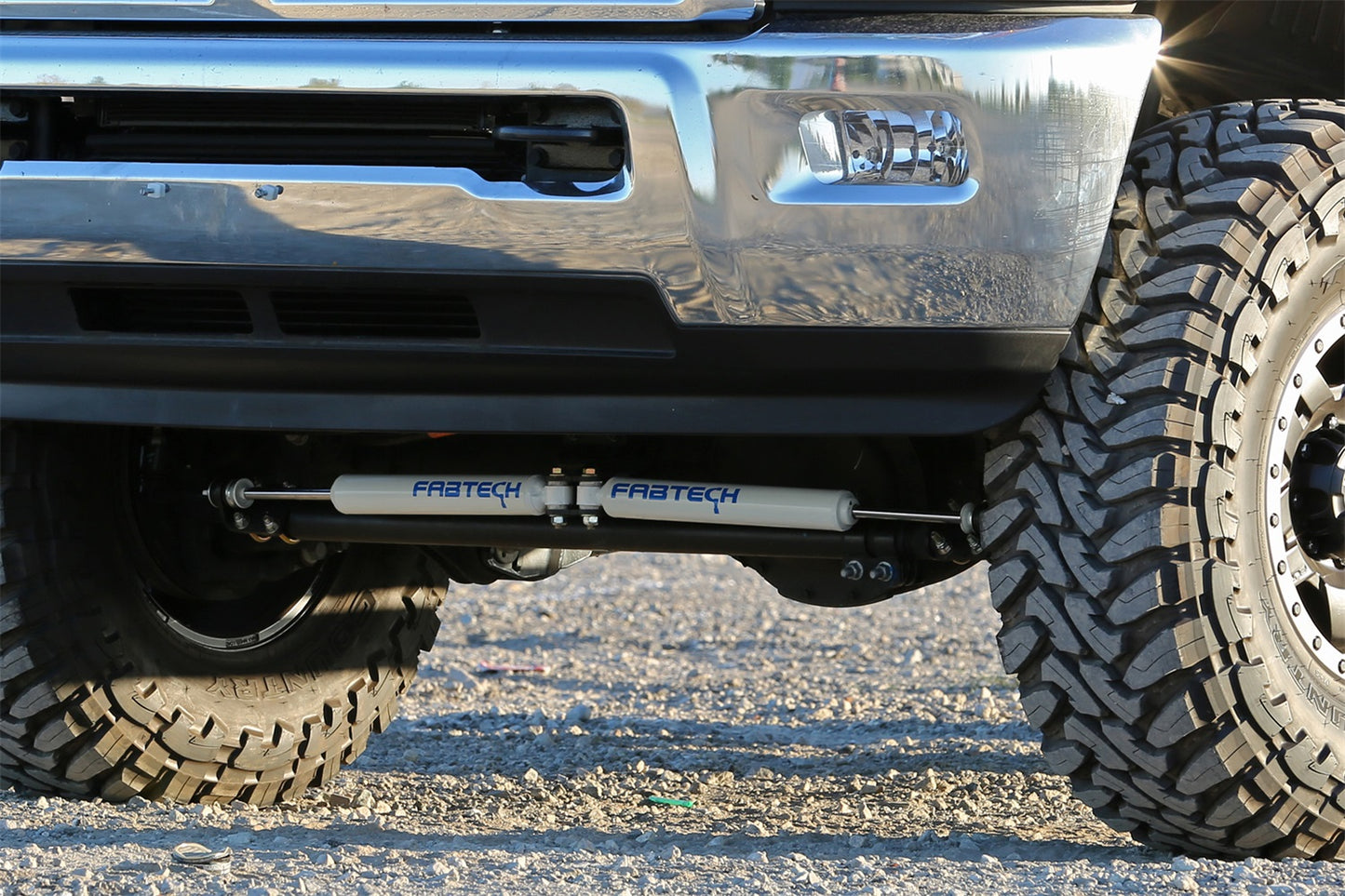 Fabtech FTS23060 - Steering Stabilizer Kit; Dual; w/ Performance Shocks;