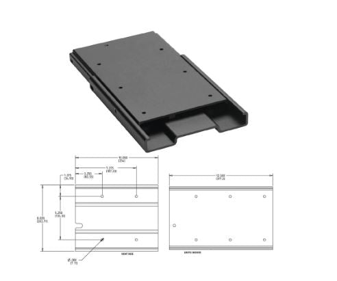 Minn Kota 1854035 MKA-16-03 Trolling Motor Mount; Black Fr-Lo-Al: