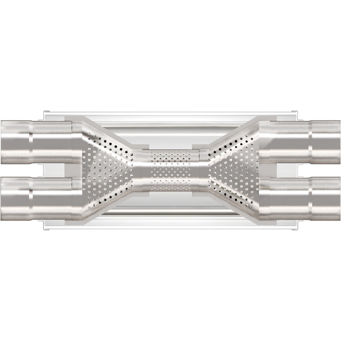 MagnaFlow 12469 - Straight-Through Performance Muffler; 3in. Dual/Dual; 5x18x8 Body