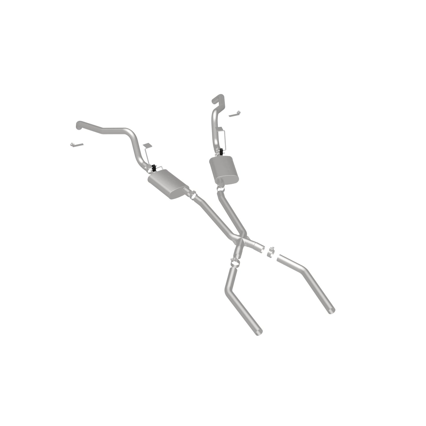 MagnaFlow Exhaust Products 15896 Street Series Stainless Crossmember-Back System