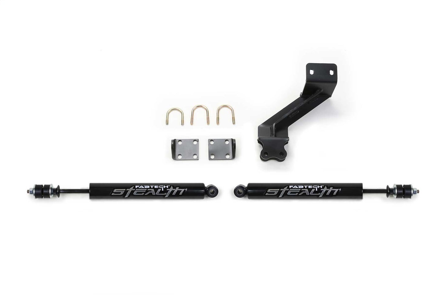 Fabtech FTS8047 - Steering Stabilizer Kit; Stealth Dual Shock; For Stock Steerin