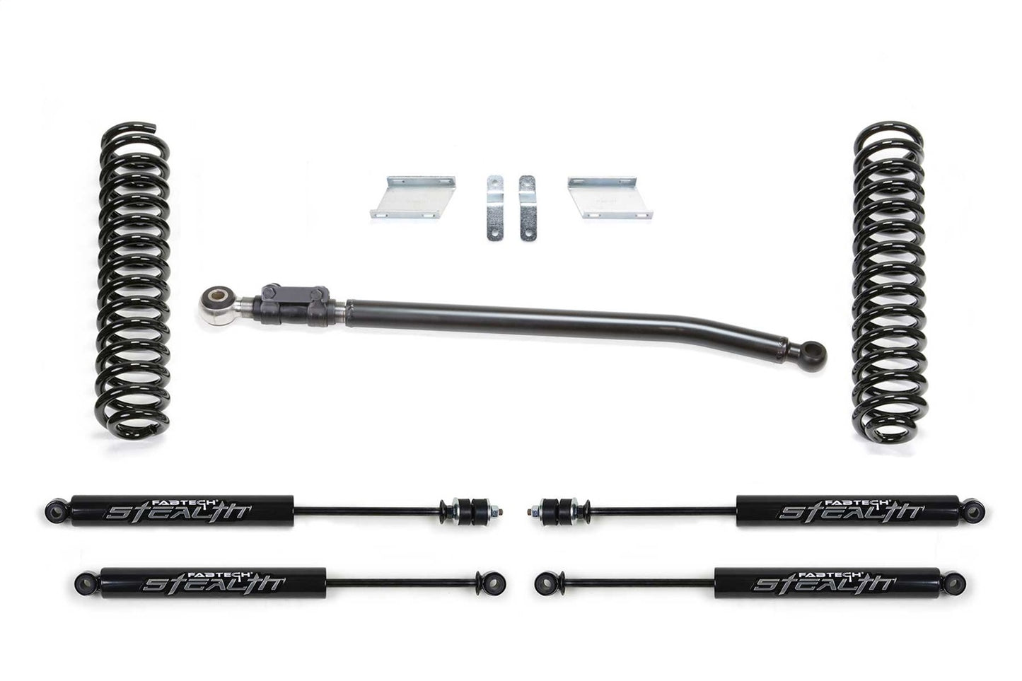 Fabtech K2376M - Basic Lift System w/Shocks; 2.5 in. Lift; w/Stealth Shocks;