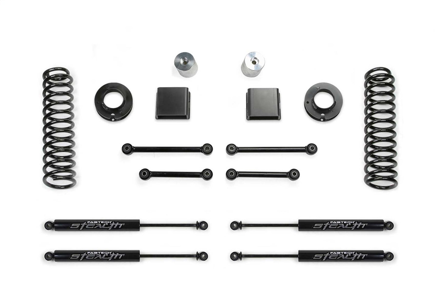 Fabtech K4190M - Sport Lift System w/Shock; 3 in. w/Stealth Shocks;