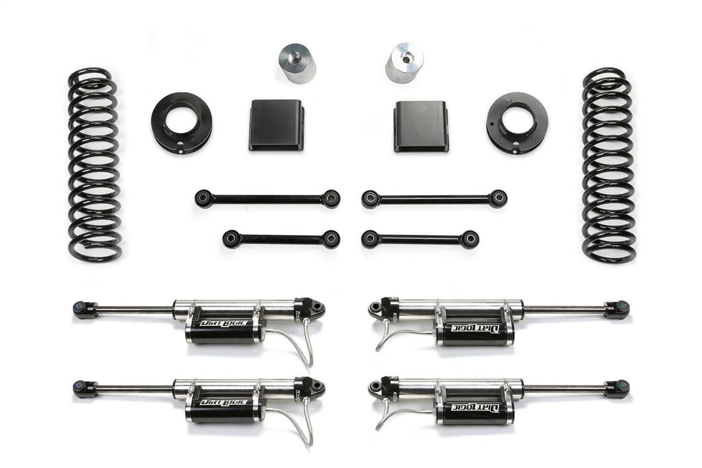 Fabtech K4191DL - Sport Lift System w/Shock; 3 in. w/2.25DLSS Resi;