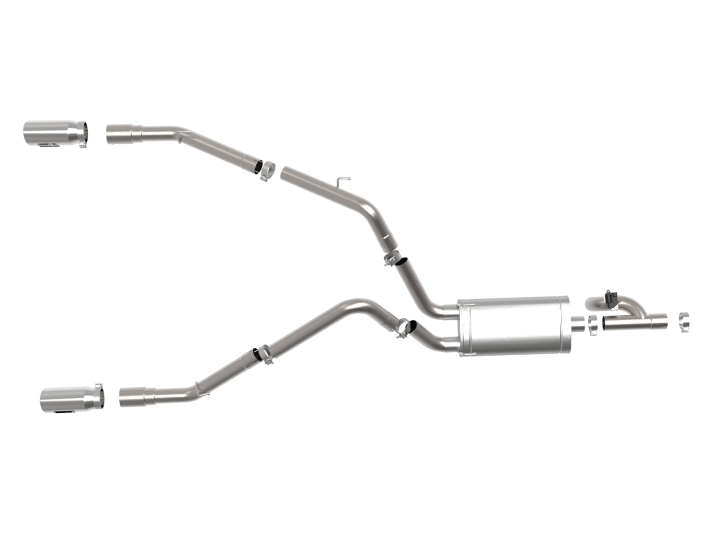 aFe Power 49-32083-P - Gemini XV 3 IN 304 Stainless Steel Cat-Back Exhaust Syste