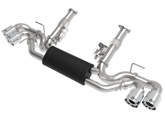 aFe Power 49-34127-P - MACH Force-Xp 304 Stainless Steel Cat-Back Exhaust w/ Muf
