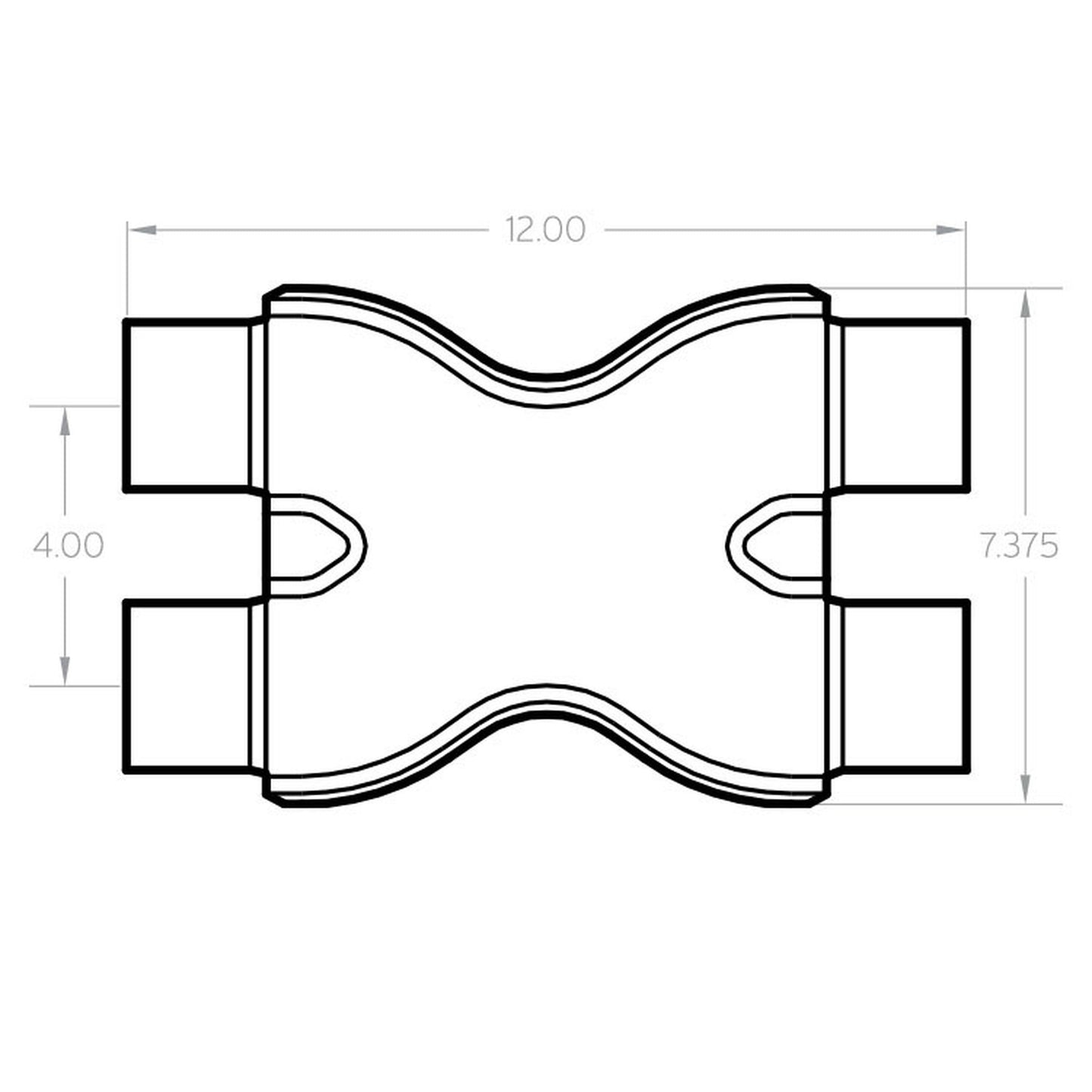 MagnaFlow 10790 - Exhaust X-Pipe - 2.25in.