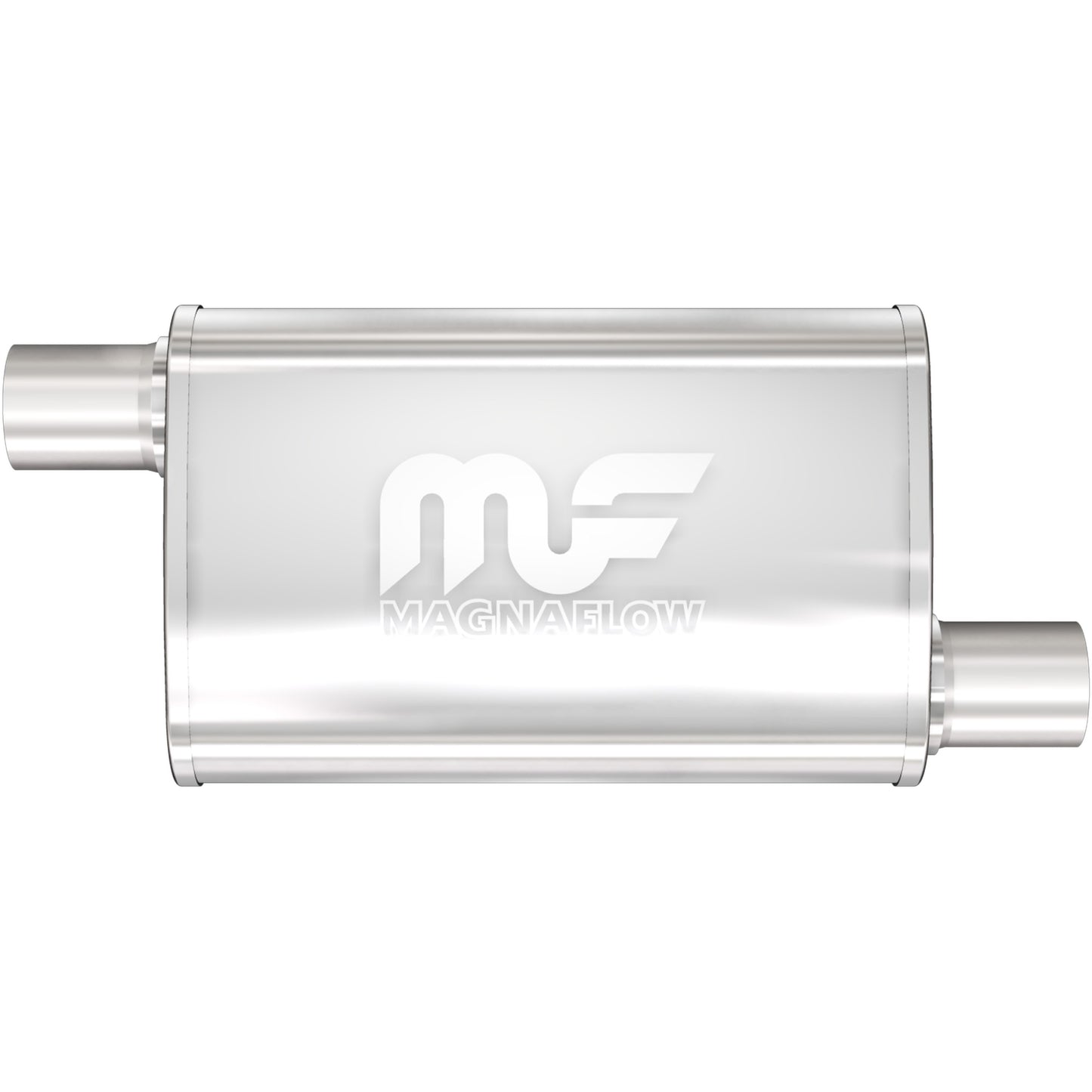MagnaFlow 11236 - Straight-Through Performance Muffler; 2.5in. Offset/Offset; 4x14x9 Body