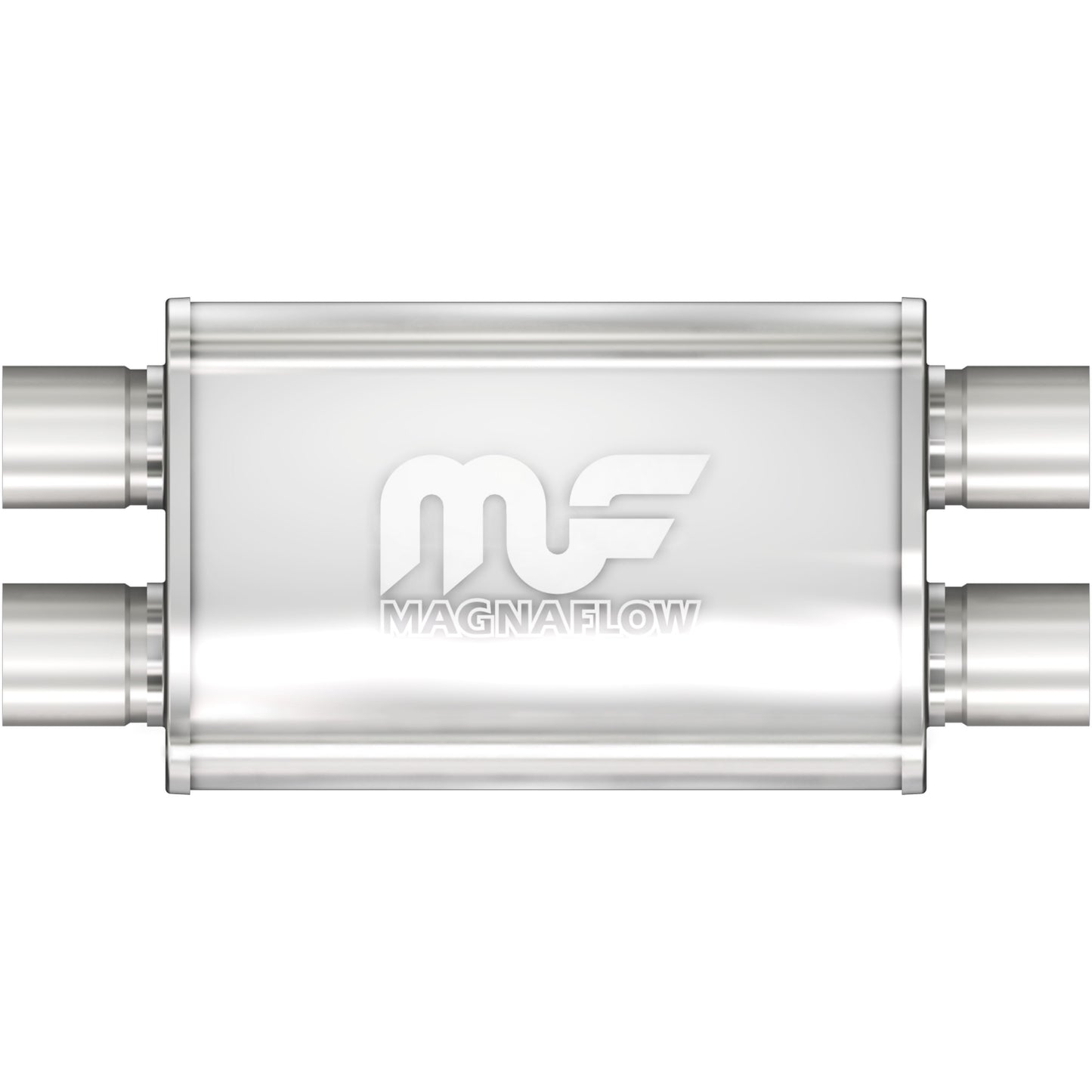 MagnaFlow 11385 - Straight-Through Performance Muffler; 2.25in. Dual/Dual; 4x14x9 Body