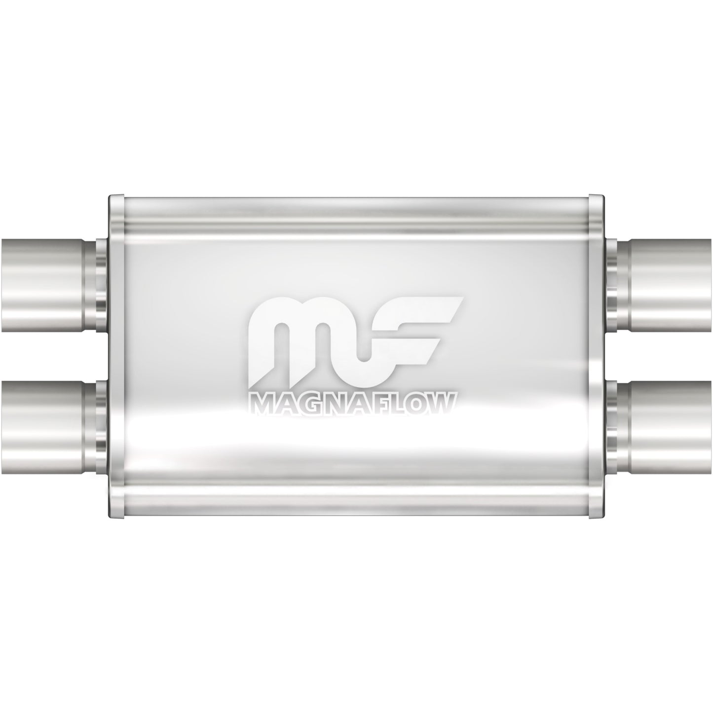 MagnaFlow 11386 - Straight-Through Performance Muffler; 2.5in. Dual/Dual; 4x14x9 Body