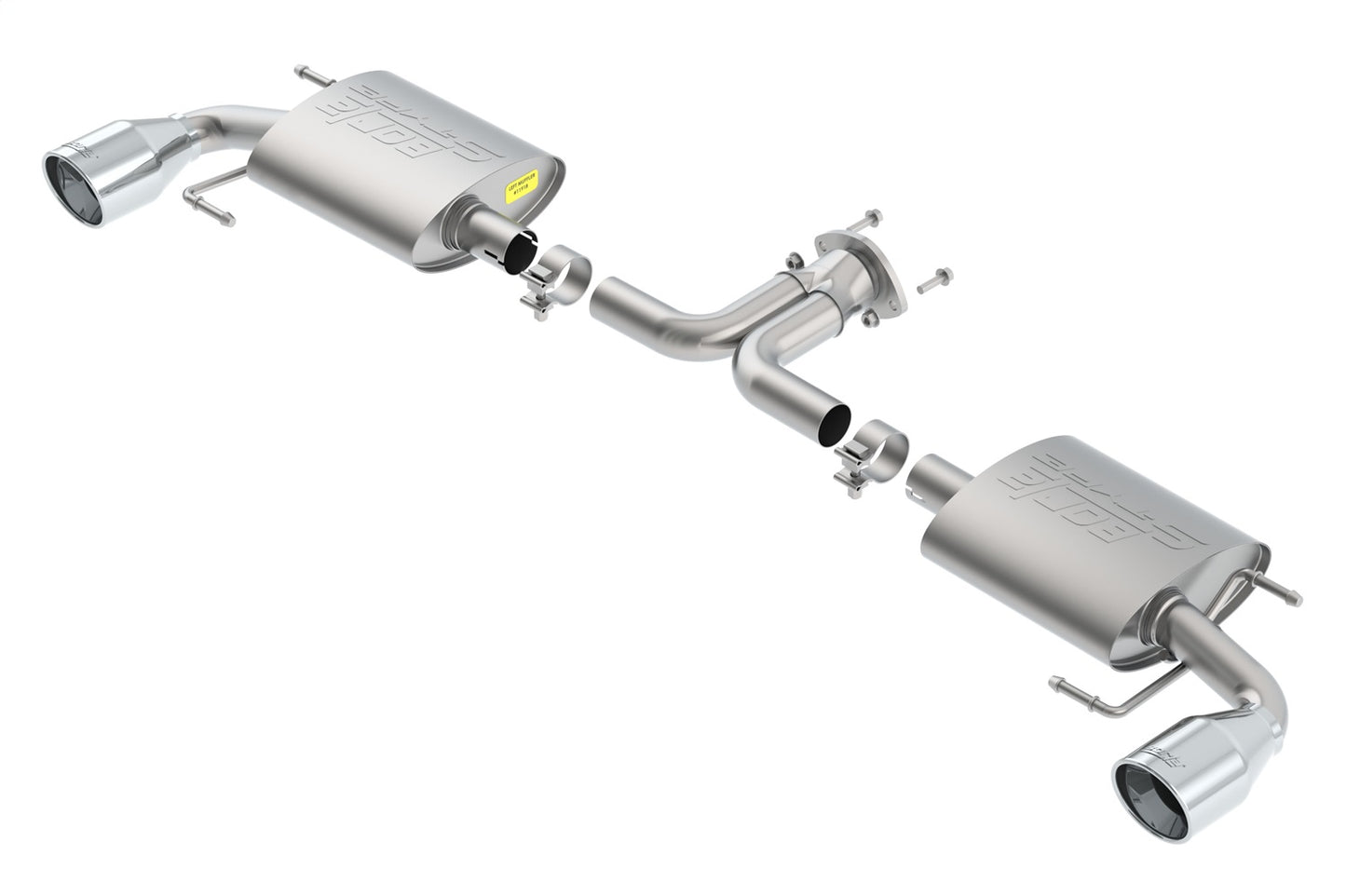Borla 11918 - S-Type Axle-Back Exhaust System For 2014-2018 Mazda 3 2.0L/ 2.5L 4