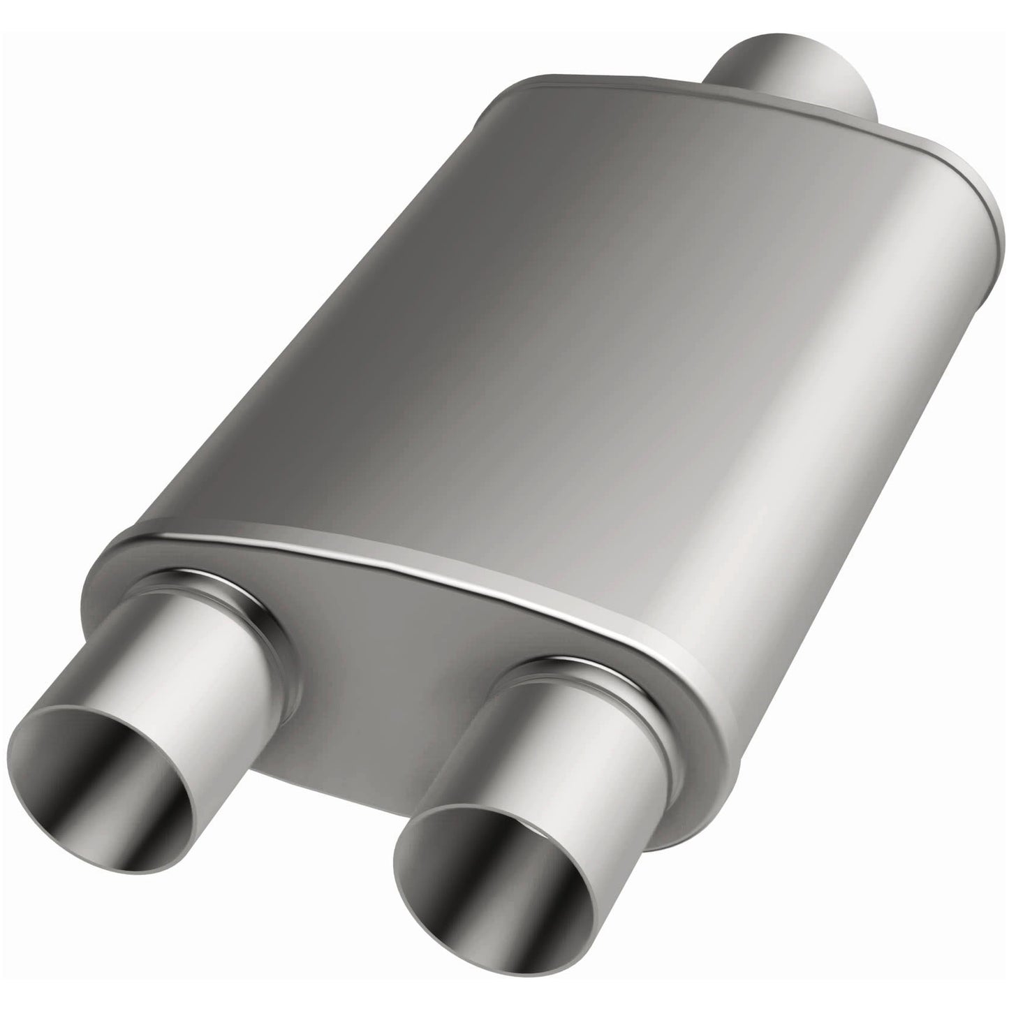 MagnaFlow 12278 - Straight-Through Performance Muffler; 3/2.25in. Center/Dual; 5x18x8 Body