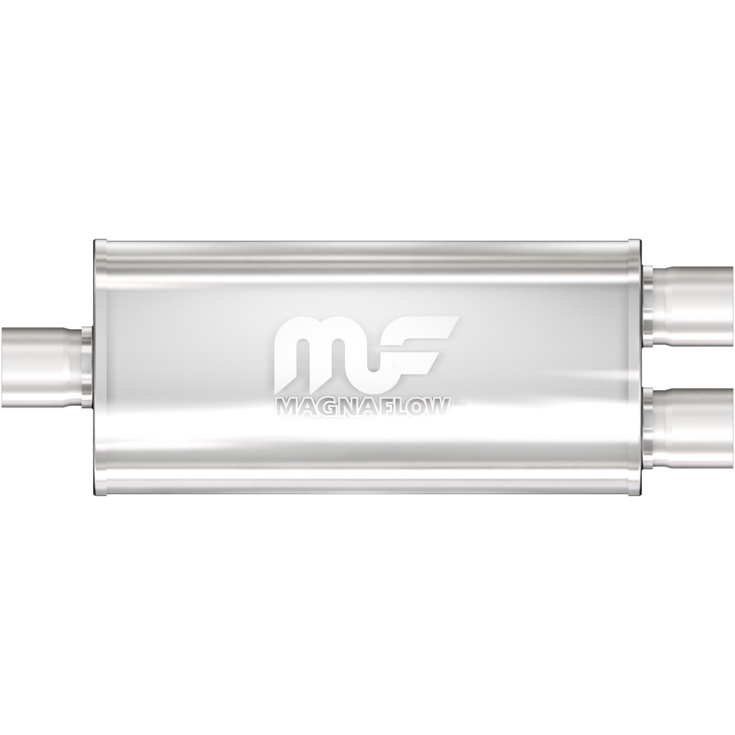 MagnaFlow 12288 - Straight-Through Performance Muffler; 3/2.5in. Center/Dual; 5x18x8 Body