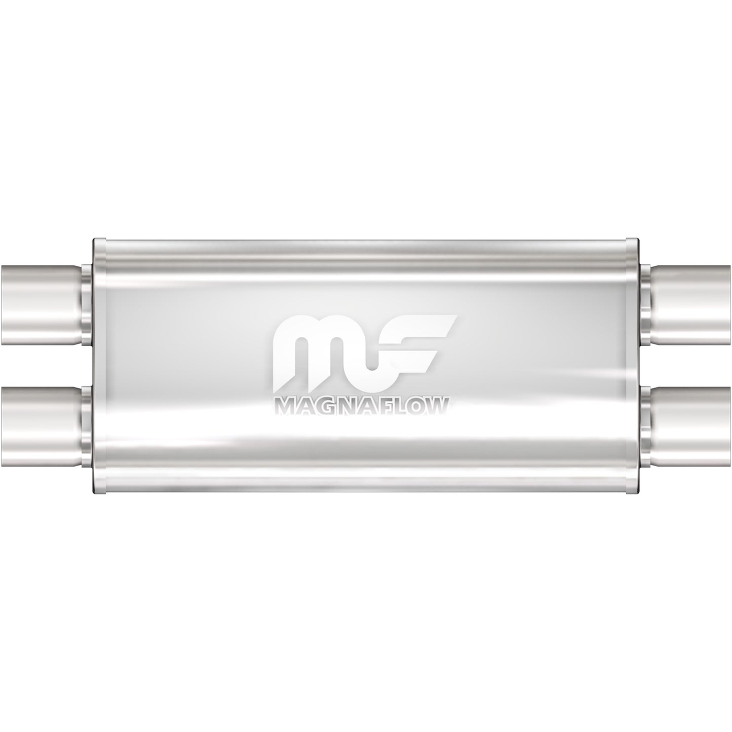 MagnaFlow 12469 - Straight-Through Performance Muffler; 3in. Dual/Dual; 5x18x8 Body