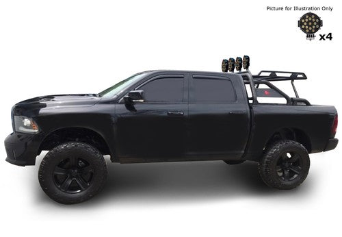 Black Horse Offroad WRB-001BK-PLB  Truck Bed Bar