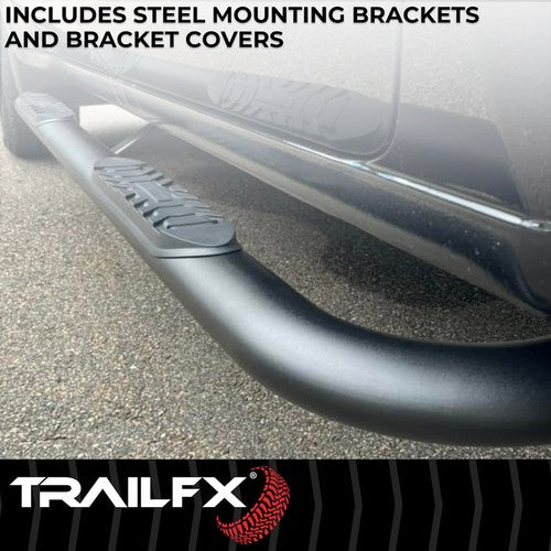 TrailFX A1002B TFX 4" Oval Tube Side Steps NERF BAR OVAL 4"