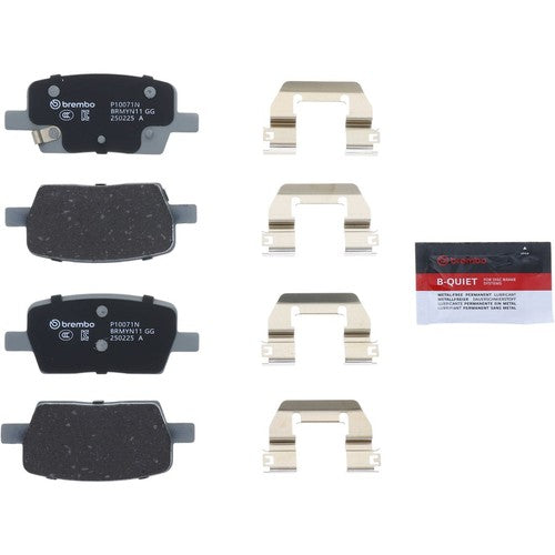 Brembo Rear Ceramic Brake Pads Fits 2016-2024 Chevrolet Camaro 4 Piece P10071N