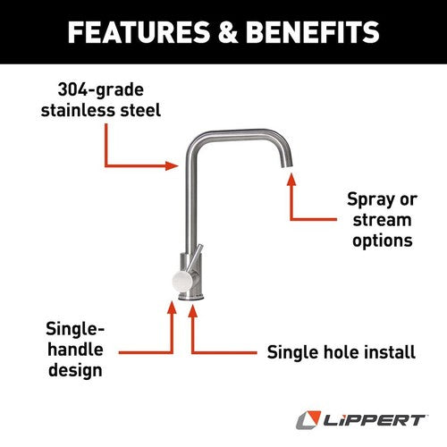 Lippert Components 719325 Flow Max  FAUCETS & COMPONENTS RV