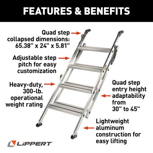 Lippert Components 2023024501 Victory Step  STEPS & STEP RUGS RV
