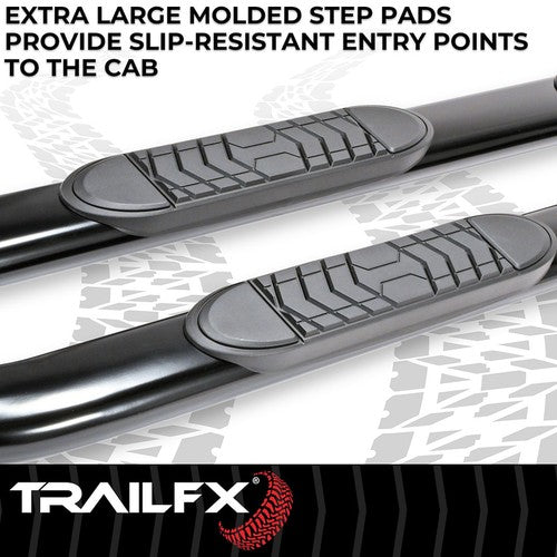TrailFX A7064B TFX 5" Oval Bent Side Bars NERF BAR OVAL 5"