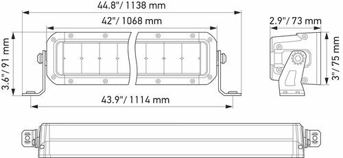 Hella 358197421 Black Magic Tough LIGHT BAR