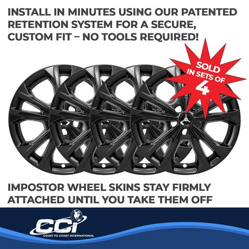 Coast To Coast IWCIMP414BLK IMPOSTOR  WHEEL COVER