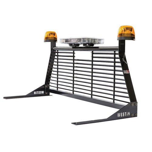 Westin Automotive 57-8025 Bolt-On Black Powder Coated Bar Style Headache Rack